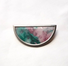 Brosche Seidenmalerei - 6 x 3