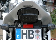 schwarze Blinker Gläser Honda CB CBR 600 F 900 1100 XX SP2 smoked signal lenses