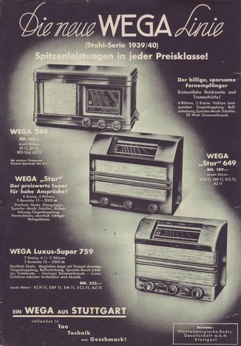 The new wega line - the,