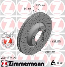 1x ZIMMERMANN Bremsscheibe