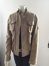 Belstaff Damen Lederjacke beige Gr. 40 Gold Label 46 TOP 