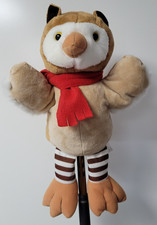 Bastitoy große Handpuppe Eule  35 cm Stofftier Plüsch Stofftier neuwertig