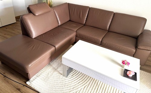 Ecksofa form leder - ecksofa,