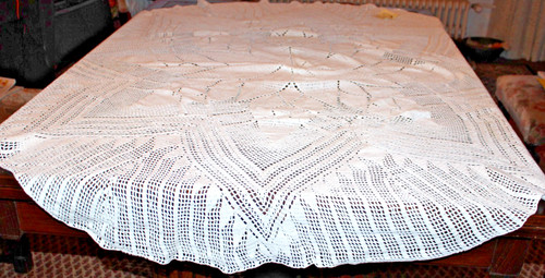 Tischdecke häkeldecke - tischdecke,
