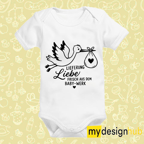 Baby body mit spruch - baby,