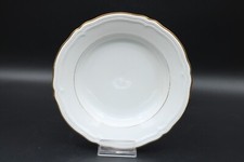 Seltmann Weiden Marie Luise Suppenteller Teller weiß Goldrand Porzellan Ø 24,5