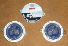 3x Mercedes Kühlergrill-Plaketten ohne Zubehör - noch nie verbaut - Vintage, Rar