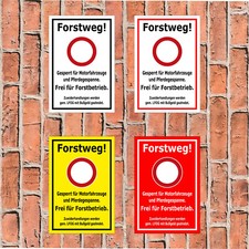 Schild Forstweg Gesperrt für