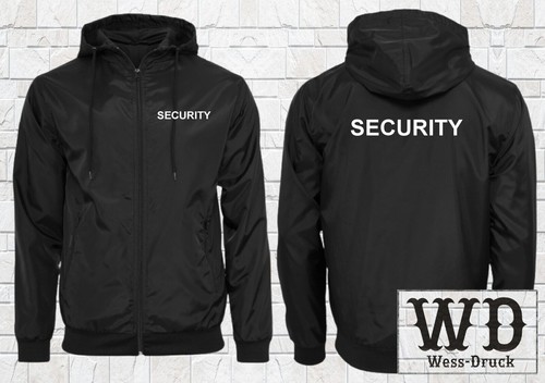 Security regenjacke bestickt - security,