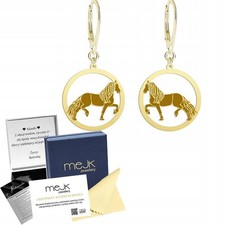 Goldene Ohrringe Friesenpferd