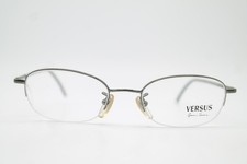 Vintage Brille VERSUS Versace B56 Silber Grün Halbrand Brillengestell eyeglasses