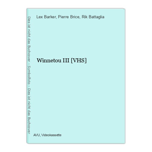 Winnetou iii vhs barker - iii, [vhs]