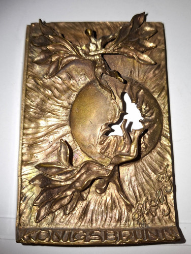 Bronzerelief mit dädalus und - mit,