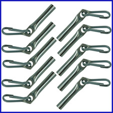 10 Seilendverschluss mit Simplexhaken für 8mm Expanderseil Planenseil Seil Haken