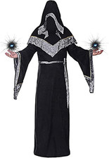 Halloween Cosplay Kostüm für Männer: Mystische Zauberer Robe Mittelalter Uniform