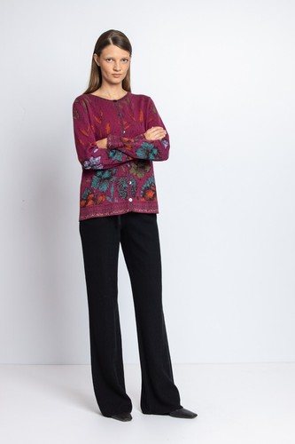 Jacket cardigan ivko burgundy - jacket,