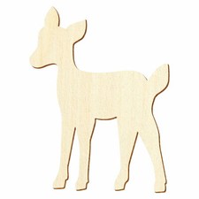 Holz Rehkitz - Deko Basteln