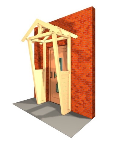 Haustürüberdachung