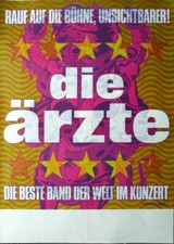 DIE ÄRZTE - 2001 - In Concert - Rauf auf die Bühne Tour - Poster