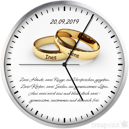 520 funk wanduhr alu 31cm - alu,