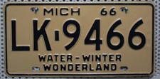 Michigan Nummernschild US