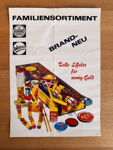 Alte weco feuerwerk werbung - alte,