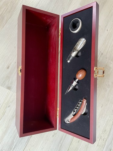 Weinbox aus holz mit - weinbox,