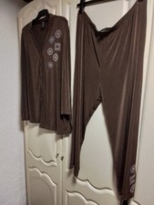 Citiknits Cardigan +Hose Braun