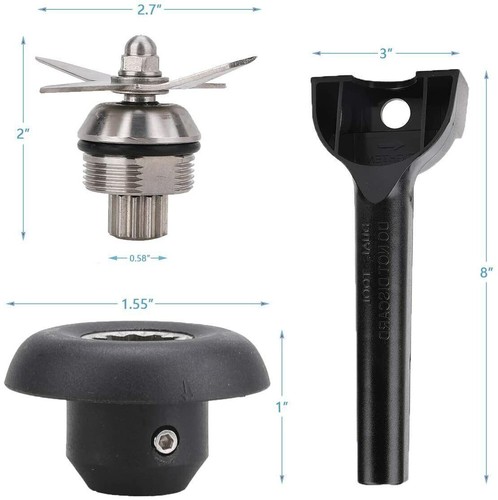 Blender blade wrench - +, &