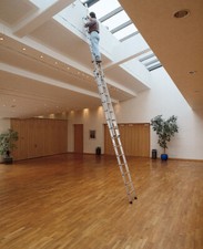 Günzburger Schiebeleiter Alu 2-teilig 2x6 - 2x24 Sprossen