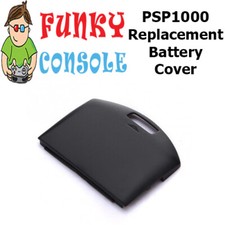 PSP1000 Ersatz Back Battery Cover Fat Rear Door PSP 1000 Series Black