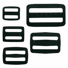 Gurtband Schieber Stopper für Gurtbänder und Steckschnalle Regulator Kunststoff 