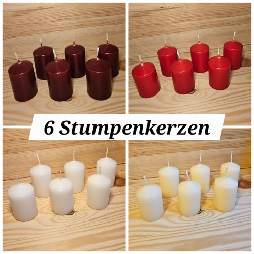 Stumpenkerzen mm 60 - 6,