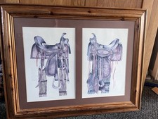 Westernsattel Drucke der