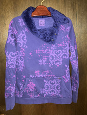 TCM; " Montain way ": lila Sweatshirt mit weichem Teddykragen Gr. 38, getragen