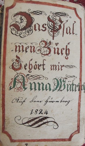 Fraktur psalter psalmenbuch - fraktur,