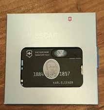 NEU Victorinox Multitool Swiss Card Schwarz 0.7133.T3 Sonderdruck Unbenutzt 