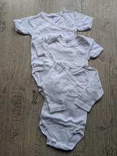 3 Bodys Sanetta Gr. 68 weiß