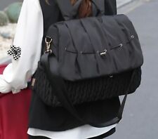 Wickeltasche Rucksackfunktion Mama Bag schwarz Tasche Umhängetasche Damen