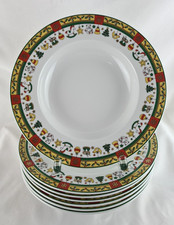 7 Porzellan Suppenteller Ø22,5cm Arzberg Merry Christmas -Weihnachtsgeschirr