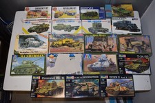 Modellbau 1:72 Konvolut 6 19tlg Fahrzeuge Militär Panzer Revell Esci Airfix