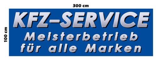 Banner kfz service spannband - kfz-service,
