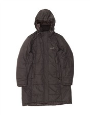 JACK WOLFSKIN Damen wattierter Mantel mit Kapuze UK 18/20 XL schwarz Polyester CM01