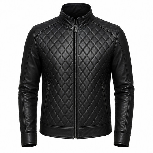 Herren schwarz echtleder - schwarz,
