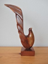 Frank Coronado Geschnitzte Vogel Holzstatue aus Mahagoni? 