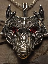 Wikinger Halskette Wolf in