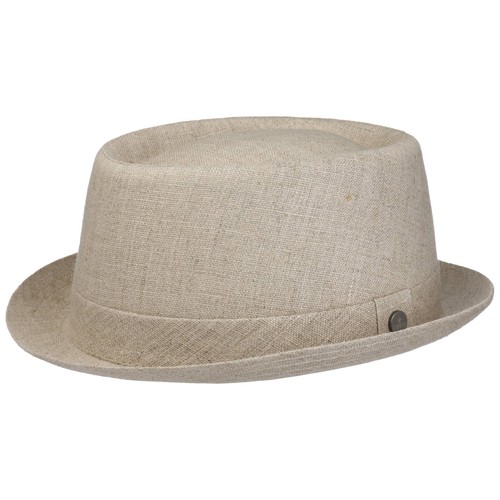 Lierys uni pork pie leinenhut - uni,