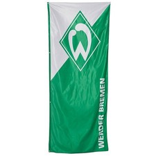 SV Werder Bremen Hissfahne - grün weiß - Hochformat Fahne XL Flagge 120 x 300 cm