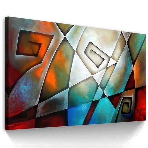 Leinwand bild abstrakt - leinwand,