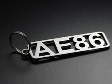 Schlüsselanhänger "AE86" für Corolla Coupe GT - Edelstahl gebürstet